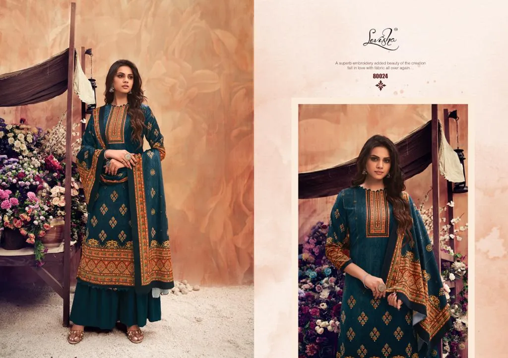 Levisha Presents Muskaan Pure Velvet Printed Fancy Designer Salwar Suits