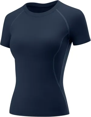 LOMON Womens Workout Tops Short Sleeve Raglan Athletic Shirts Yoga Gym Crewneck Quick Dry Tshirts
