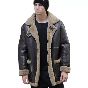 LUHAYESA Thicken Warm Natural Sheepskin Jacket
