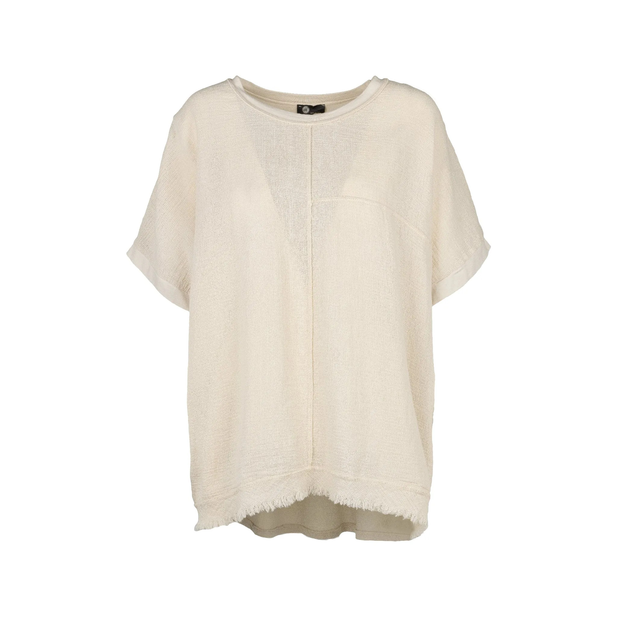 M Made in Italy  Women's Woven and Knitted Short Sleeve Shirt