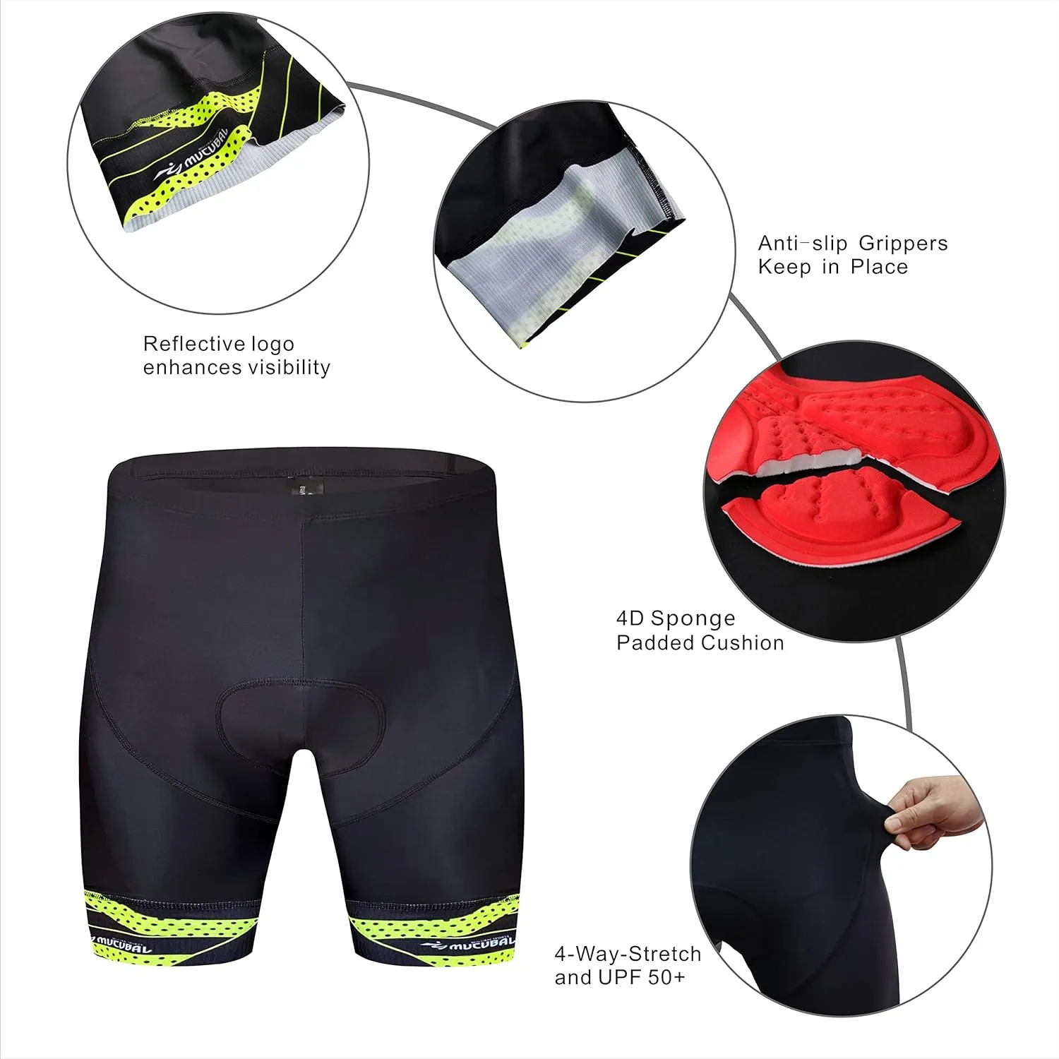 Men's Cycling Jersey and Padded Shorts Set Bike Short Sleeve Shirt Bicycle Clothing