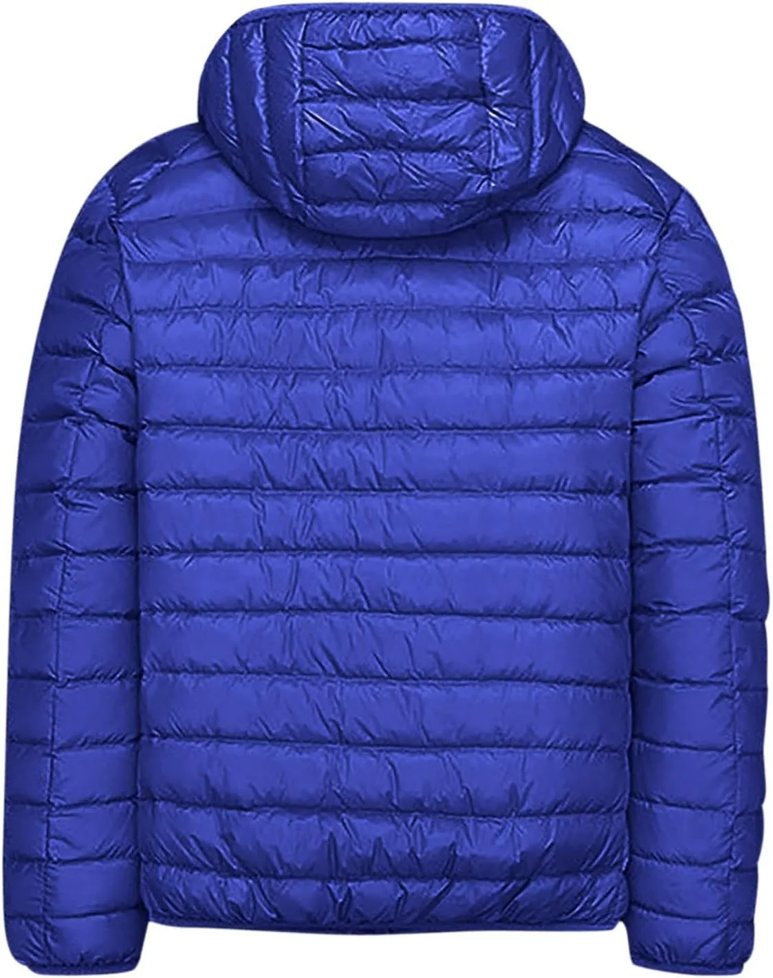 Men's Insulated Synthetic Down Puffer Jacket Men's Winter Windproof Warm Solid Color Insulated for Ski Hiking Travel