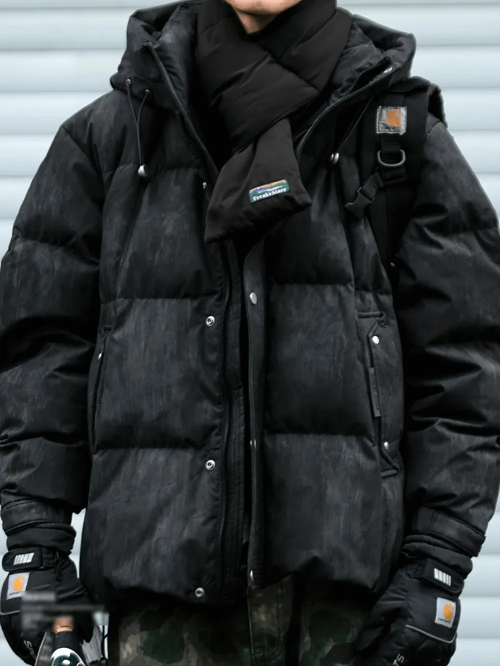 Men’s Lightweight Duck Down Puffer Jacket with Hood - SF2260