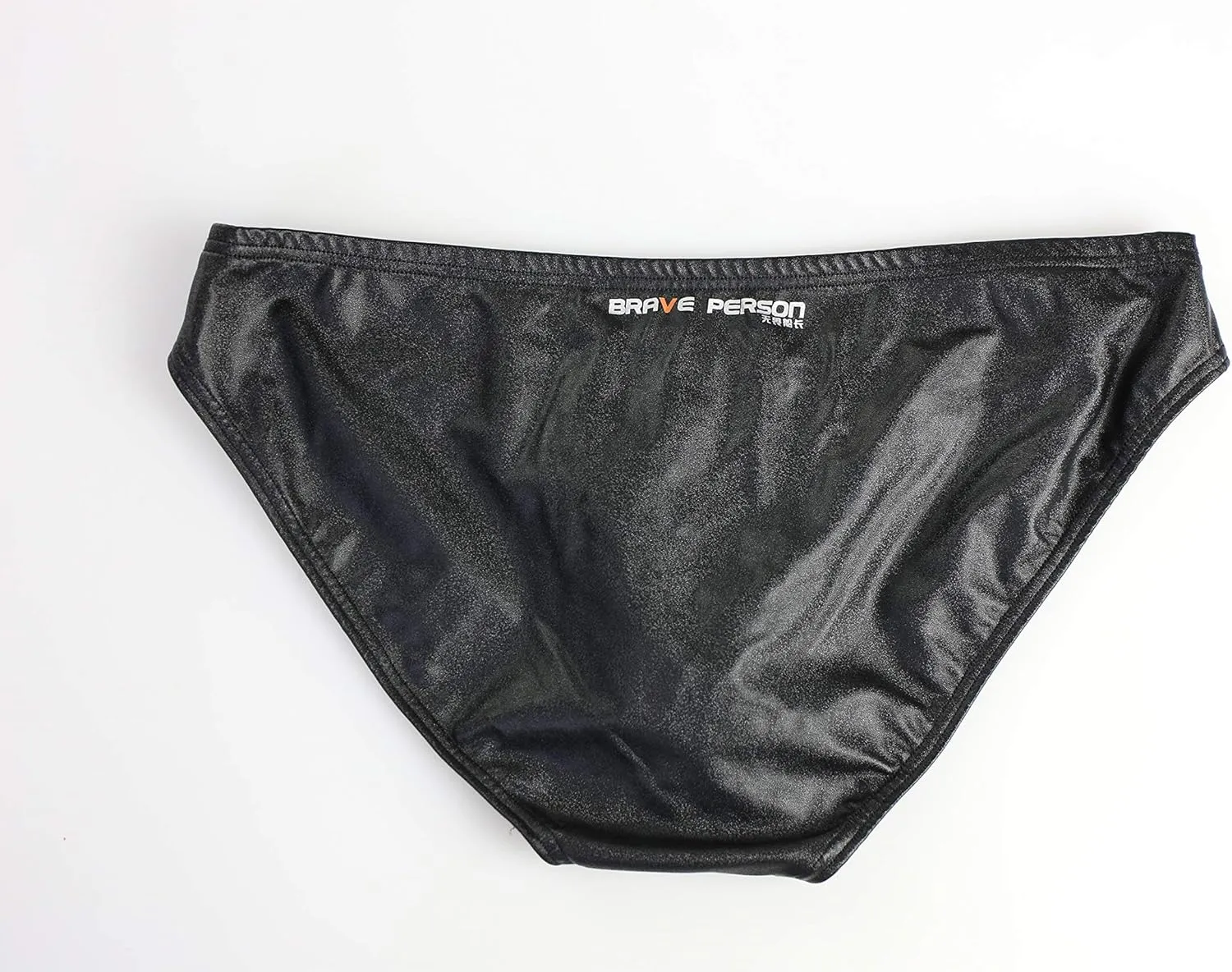 Men's Low Waist Briefs Underwear Sexy Faux Leather Bikini bottom B1162