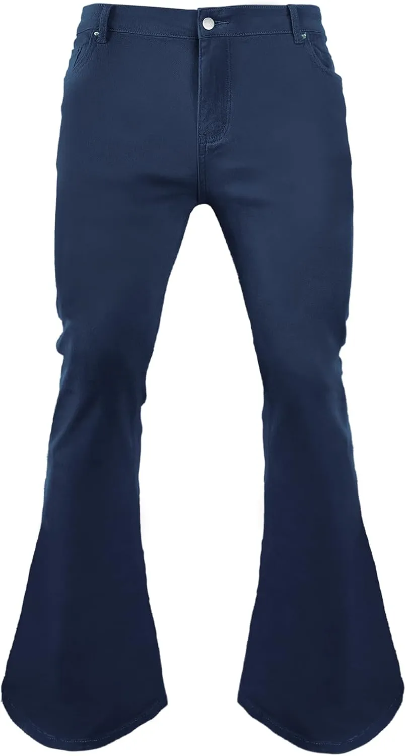Men's Vintage Bell Bottom Pants 70s,Disco Outfits for Men,Mens Bell Bottom Jeans