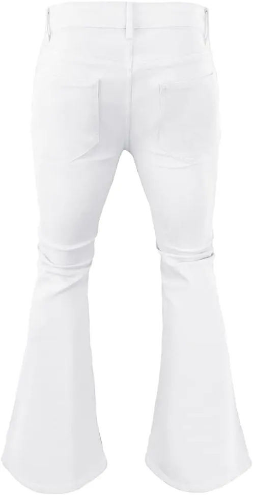 Men's Vintage Bell Bottom Pants 70s,Disco Outfits for Men,Mens Bell Bottom Jeans