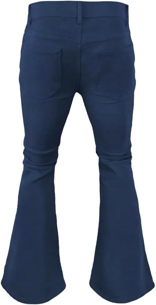Men's Vintage Bell Bottom Pants 70s,Disco Outfits for Men,Mens Bell Bottom Jeans