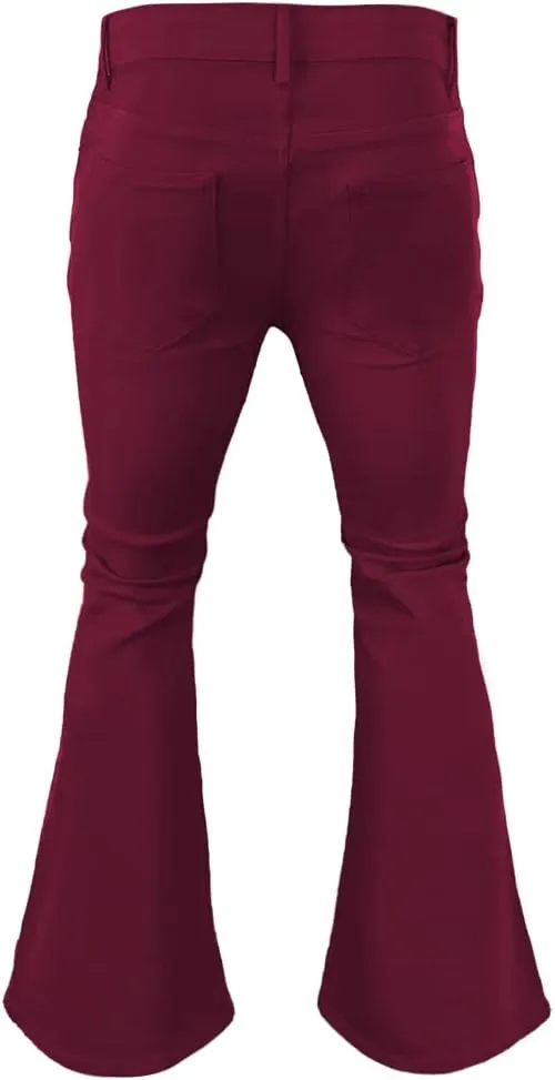Men's Vintage Bell Bottom Pants 70s,Disco Outfits for Men,Mens Bell Bottom Jeans