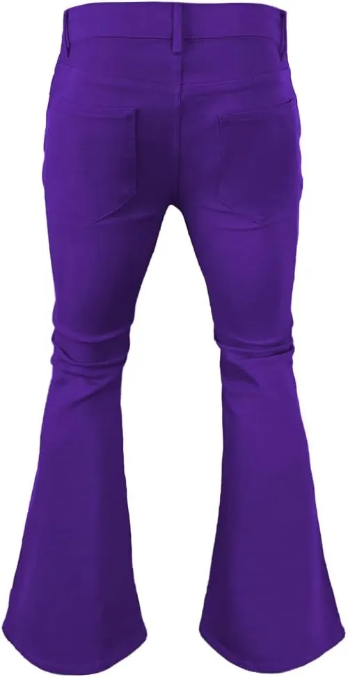 Men's Vintage Bell Bottom Pants 70s,Disco Outfits for Men,Mens Bell Bottom Jeans