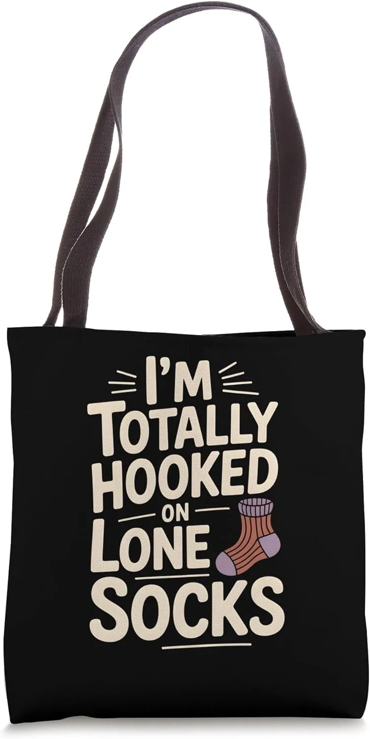 One-Sock Knitters Crafters Yarn Enthusiasts Crochet Lovers Tote Bag