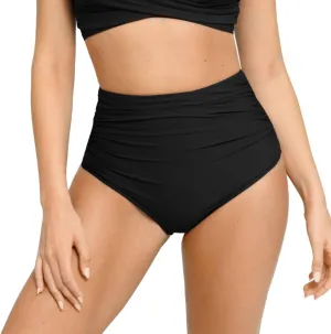 Popilush Shapewear Swimwear Bottoms - Waisted Bikini Bottom Tummy Control Ruched Swim Bottom Brief Swim Short