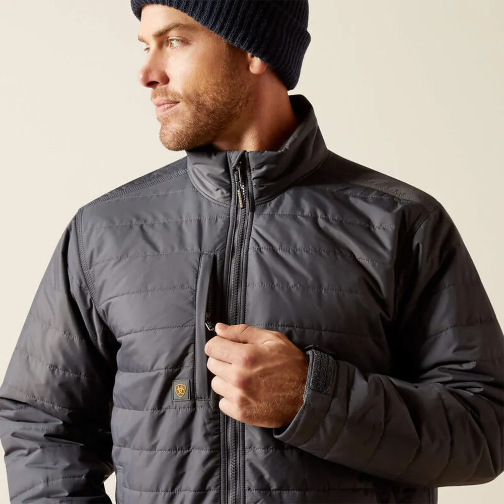 Rebar Cordura Ripstop Lightweight Insulated Jacket in Grey by Ariat