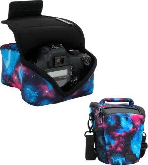 USA Gear DSLR Camera Sleeve (Galaxy)   Top Loading Camera Case (Galaxy) - Bundle