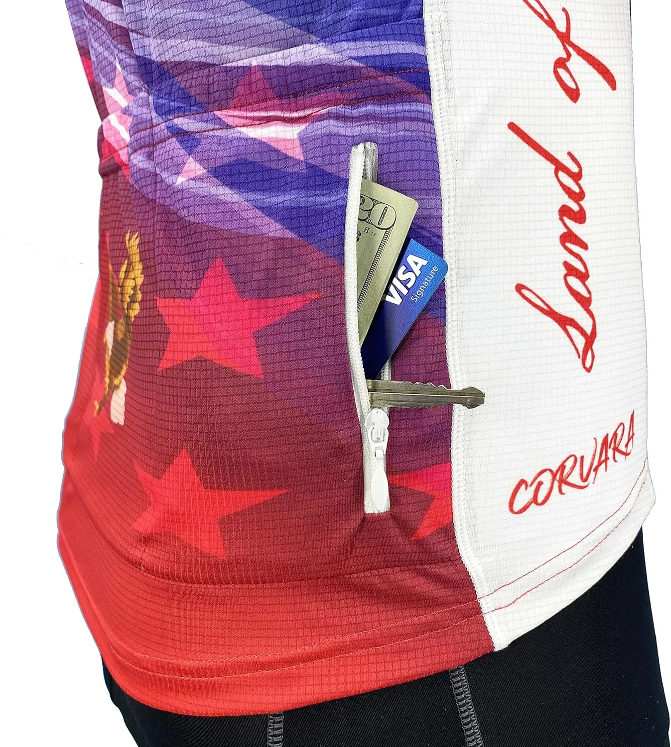 USA Stars & Stripes Women's Cycling Jersey - Sleeveless Bike Shirt for Biking and Road Riding