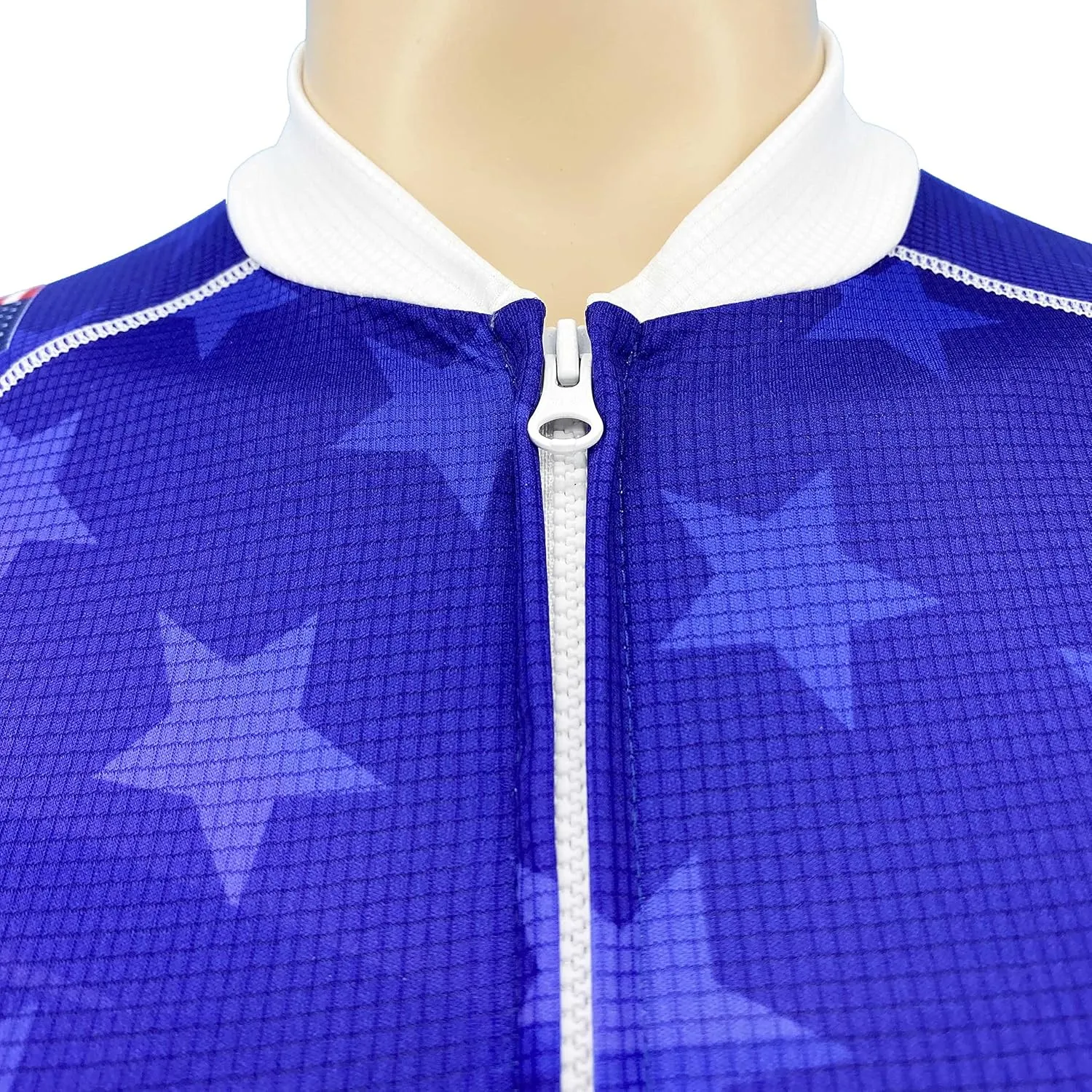 USA Stars & Stripes Women's Cycling Jersey - Sleeveless Bike Shirt for Biking and Road Riding
