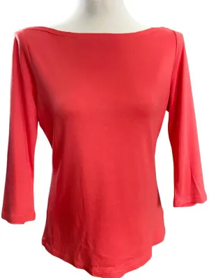 Warm Autumn Paprika Boat-neck Tee