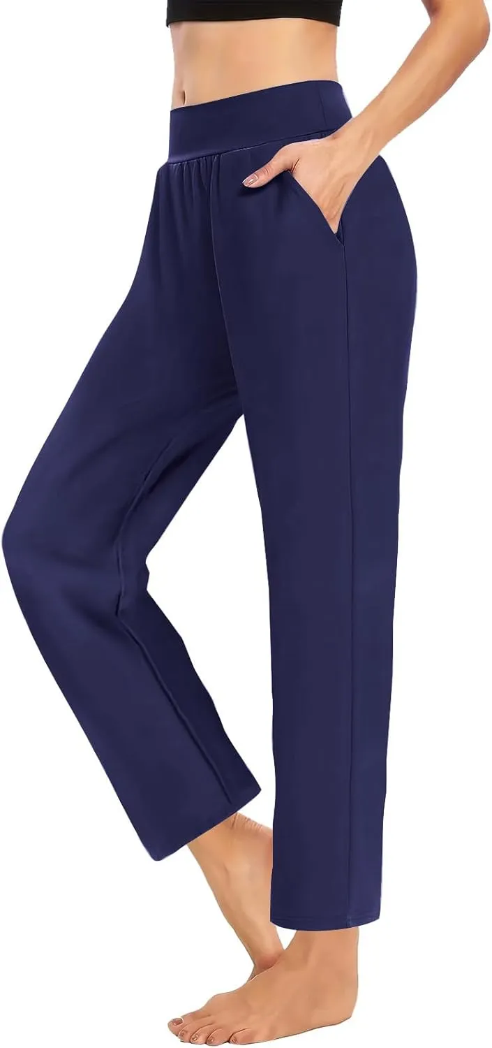 Women's Travel Pants Stretch Yoga Sweatpants Stretch Casual Ankle Trousers Loose Comfy Slacks 2025 Trendy
