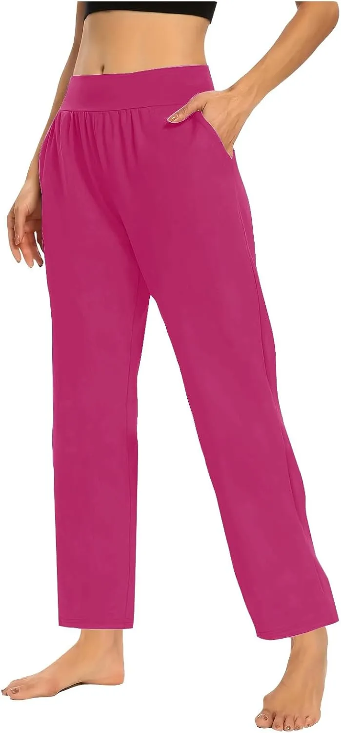 Women's Travel Pants Stretch Yoga Sweatpants Stretch Casual Ankle Trousers Loose Comfy Slacks 2025 Trendy