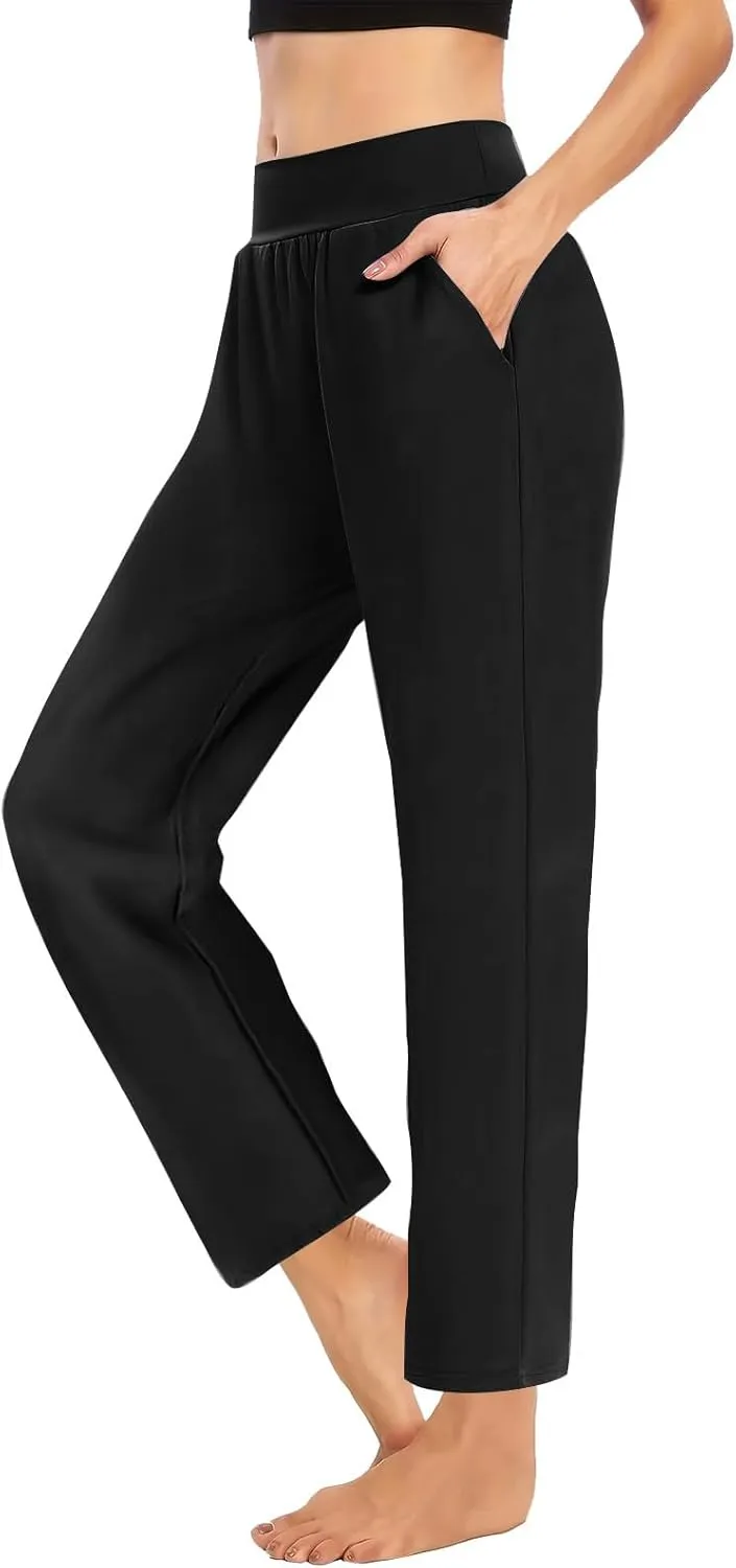 Women's Travel Pants Stretch Yoga Sweatpants Stretch Casual Ankle Trousers Loose Comfy Slacks 2025 Trendy