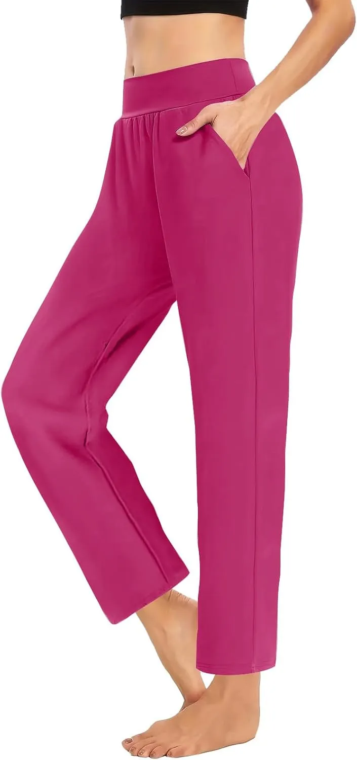 Women's Travel Pants Stretch Yoga Sweatpants Stretch Casual Ankle Trousers Loose Comfy Slacks 2025 Trendy