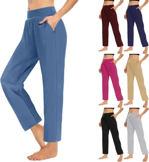 Women's Travel Pants Stretch Yoga Sweatpants Stretch Casual Ankle Trousers Loose Comfy Slacks 2025 Trendy