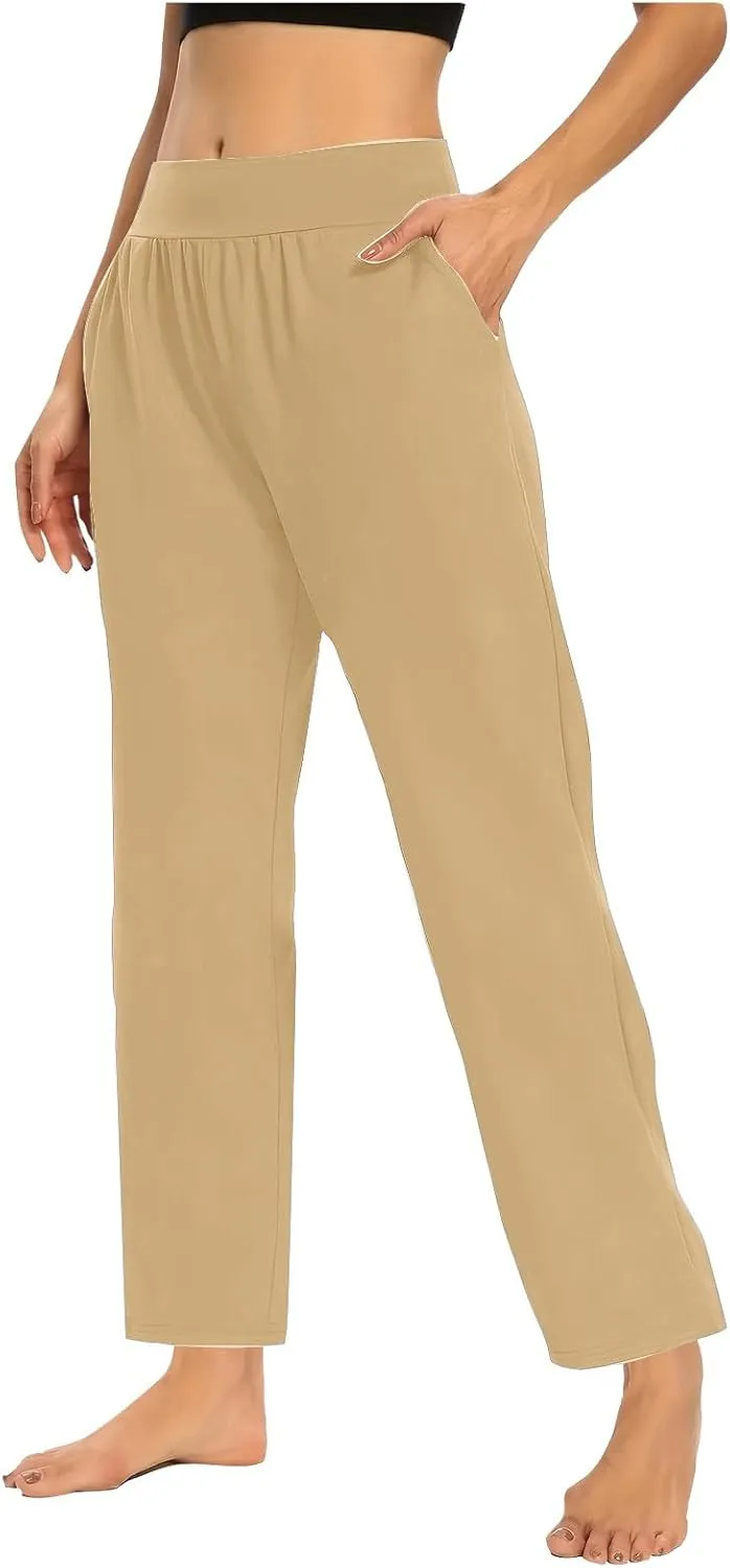 Women's Travel Pants Stretch Yoga Sweatpants Stretch Casual Ankle Trousers Loose Comfy Slacks 2025 Trendy