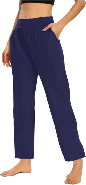 Women's Travel Pants Stretch Yoga Sweatpants Stretch Casual Ankle Trousers Loose Comfy Slacks 2025 Trendy