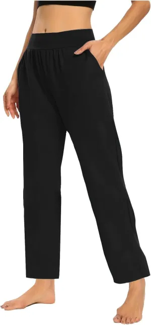Women's Travel Pants Stretch Yoga Sweatpants Stretch Casual Ankle Trousers Loose Comfy Slacks 2025 Trendy