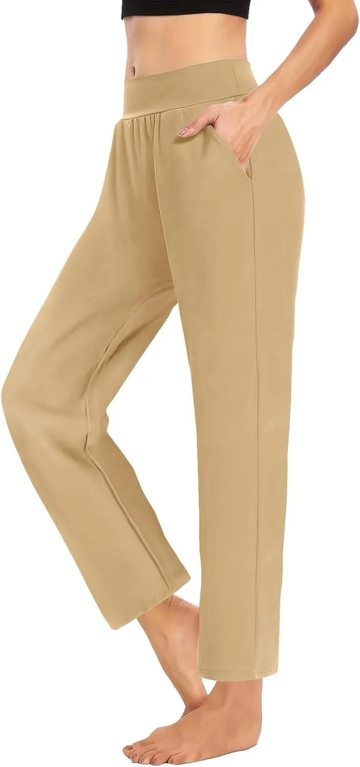 Women's Travel Pants Stretch Yoga Sweatpants Stretch Casual Ankle Trousers Loose Comfy Slacks 2025 Trendy