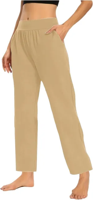 Women's Travel Pants Stretch Yoga Sweatpants Stretch Casual Ankle Trousers Loose Comfy Slacks 2025 Trendy