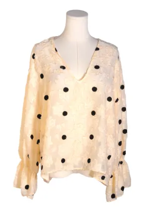 ZARA Women Tunics Regular fit in Beige - L
